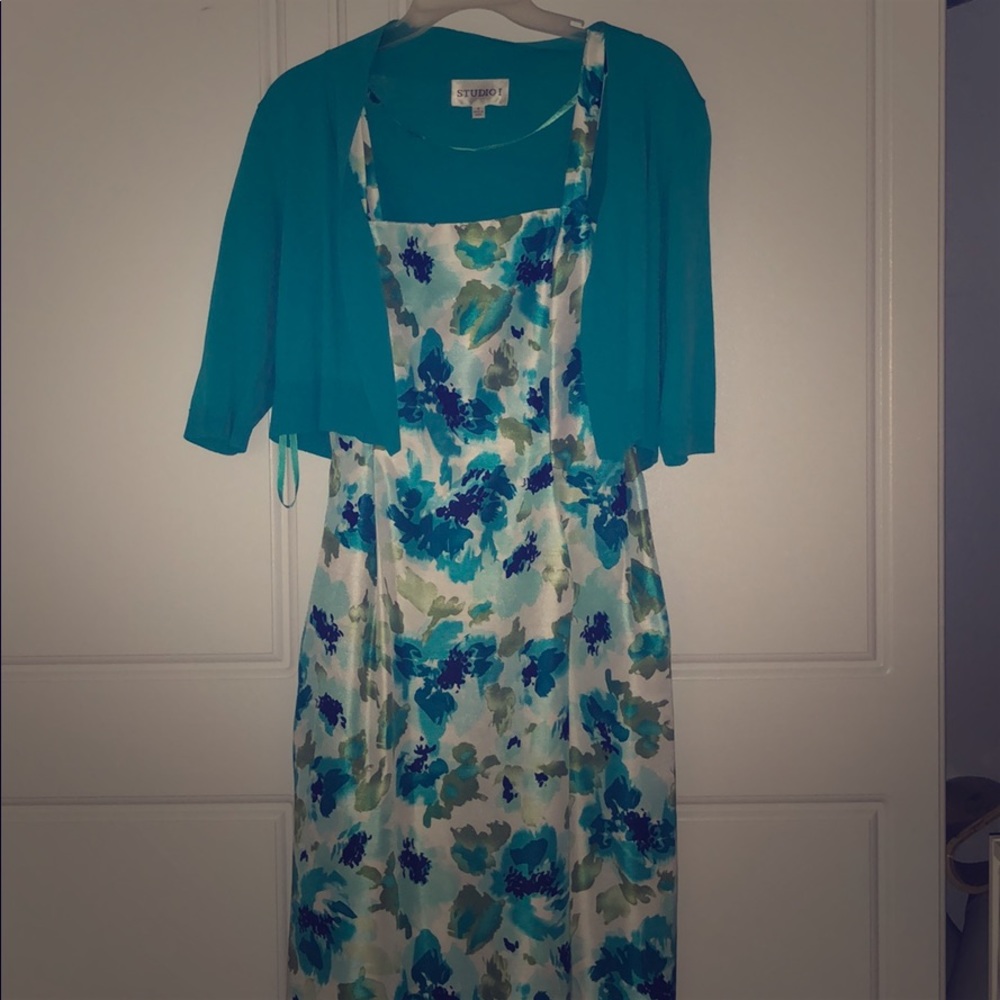 2 piece floral dress